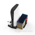 Вертикальная подставка для зарядки с охлаждающим вентилятором для PS5
